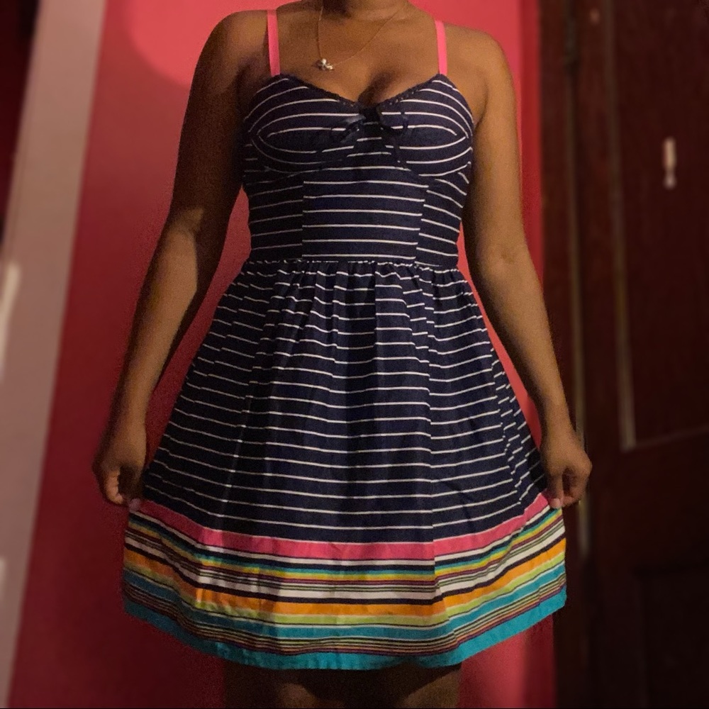 Striped Navy Sundress